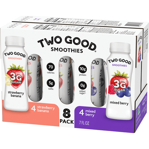 Photo of Too Good & Co. Two Strawberry Banana/Mixed Berry Smoothies
