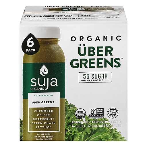 Suja Organic Über Greens Vegetable & Fruit Juice Drink 6-10.5 Fl. Oz. Bottles