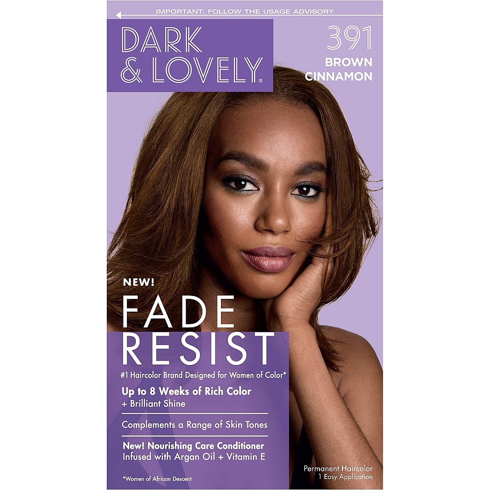 Photo of Dark and Lovely SoftSheen-Carson Fade Resist Rich Conditioning Hair Color, Brown Cinnamon, 1 Kit