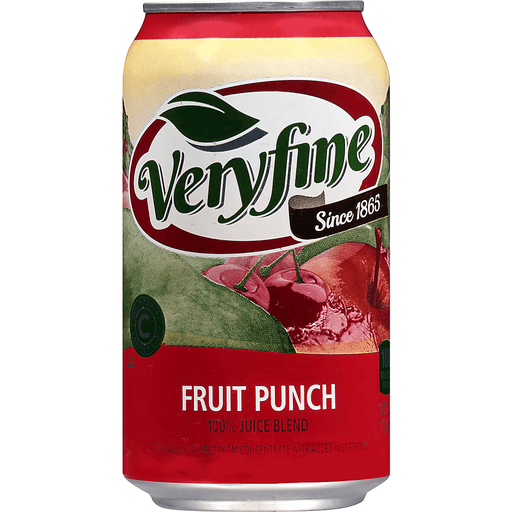 Veryfine, 100% Juice Blend, Fruit Punch, Fruit Punch