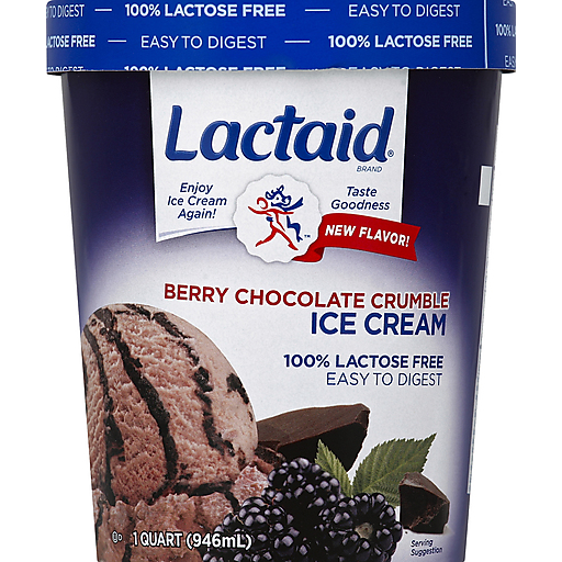Lactaid, Ice Cream, Berry Chocolate Crumble, Berry Chocolate Crumble