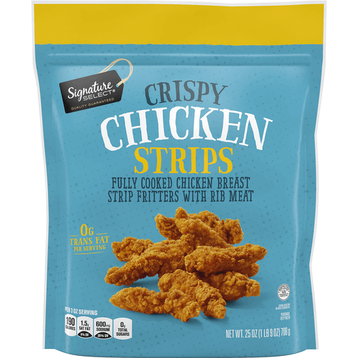 Fully Cooked Chicken Breast Strip Fritters with Rib Meat, Crispy Chicken Strips