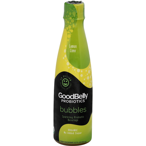 Lemon Lime Organic Bubbles Sparkling Probiotics Beverage, Lemon Lime