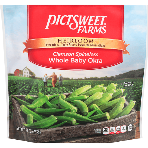 Clemson Spineless Whole Baby Okra
