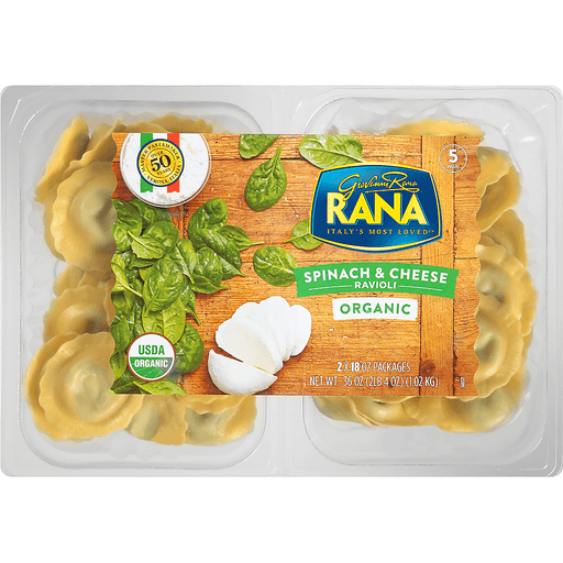 Organic Spinach & Cheese Ravioli