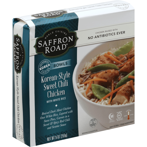 Korean-Inspired Sweet Chili Chicken Bowl with White Rice Braised Dark Meat Chicken