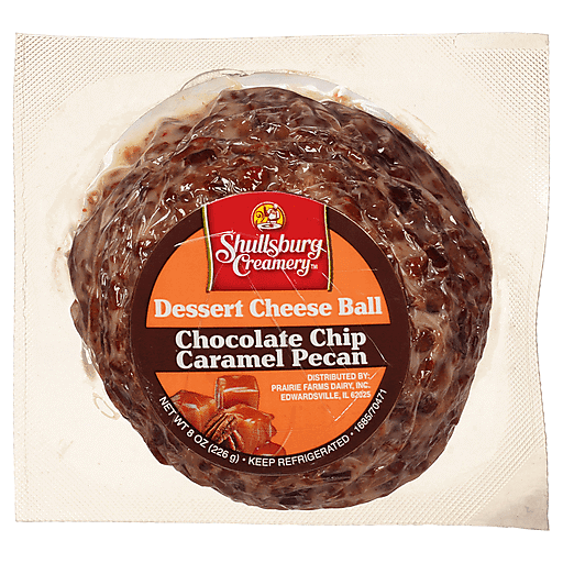 Chocolate Chip Caramel Pecan Dessert Cheese Ball, Chocolate Chip Caramel Pecan