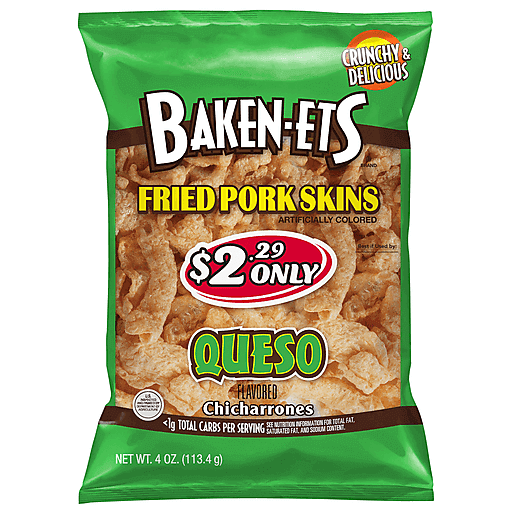 Queso Chicharrones Fried Pork Skins, Queso