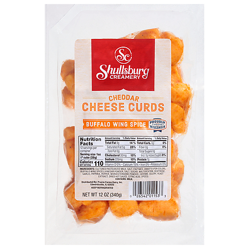 Cheddar Cheese Curd with Buffalo Wing Spices, Buffalo Wing Spices