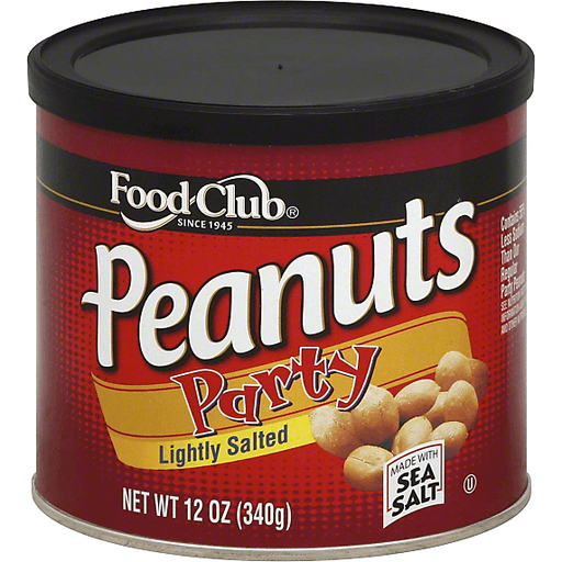 Food Club, Lightly Salted Party Peanuts, Lightly Salted