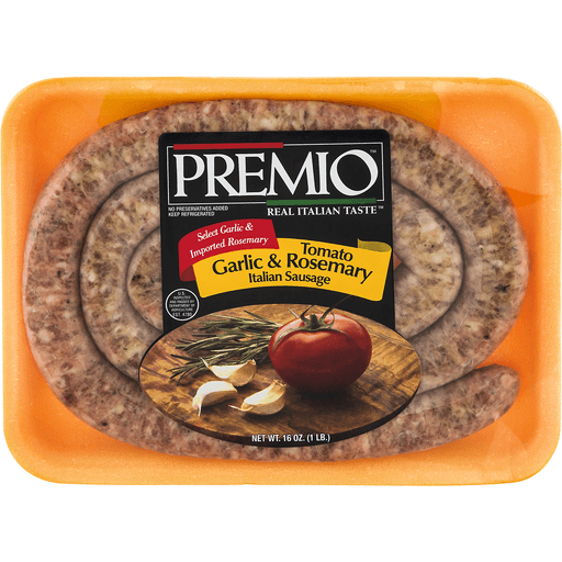 Tomato, Garlic & Rosemary Italian Sausage, Tomato, Garlic & Rosemary Italian