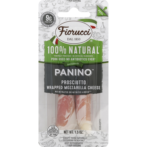 100% Natural Prosciutto Wrapped Mozzarella Cheese, Prosciutto Wrapped Mozzarella