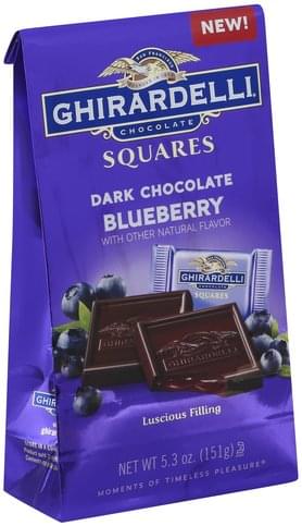 Dark Chocolate Squares, Blueberry