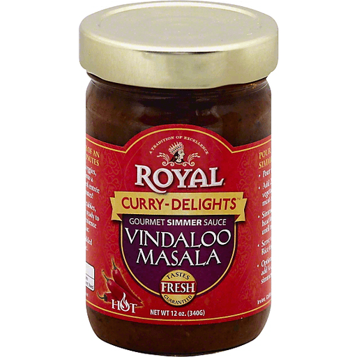 Royal, Curry-Delights, Vindaloo Masala Gourmet Simmer Sauce