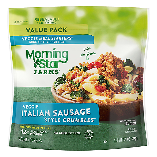 Italian Sausage Style Veggie Crumbles, Italian Sausage Style