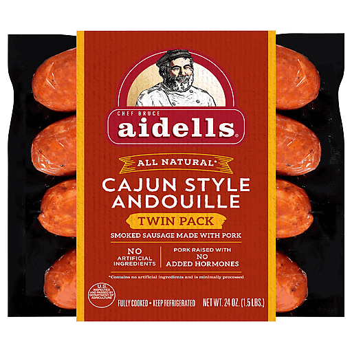 Photo of Aidells Andouille, Cajun Style, Twin Pack 24 Oz