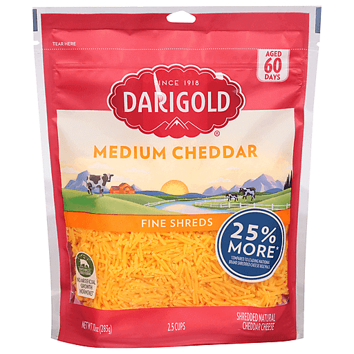 Medium Cheddar Fine Shreds Shredded Cheese, Medium Cheddar