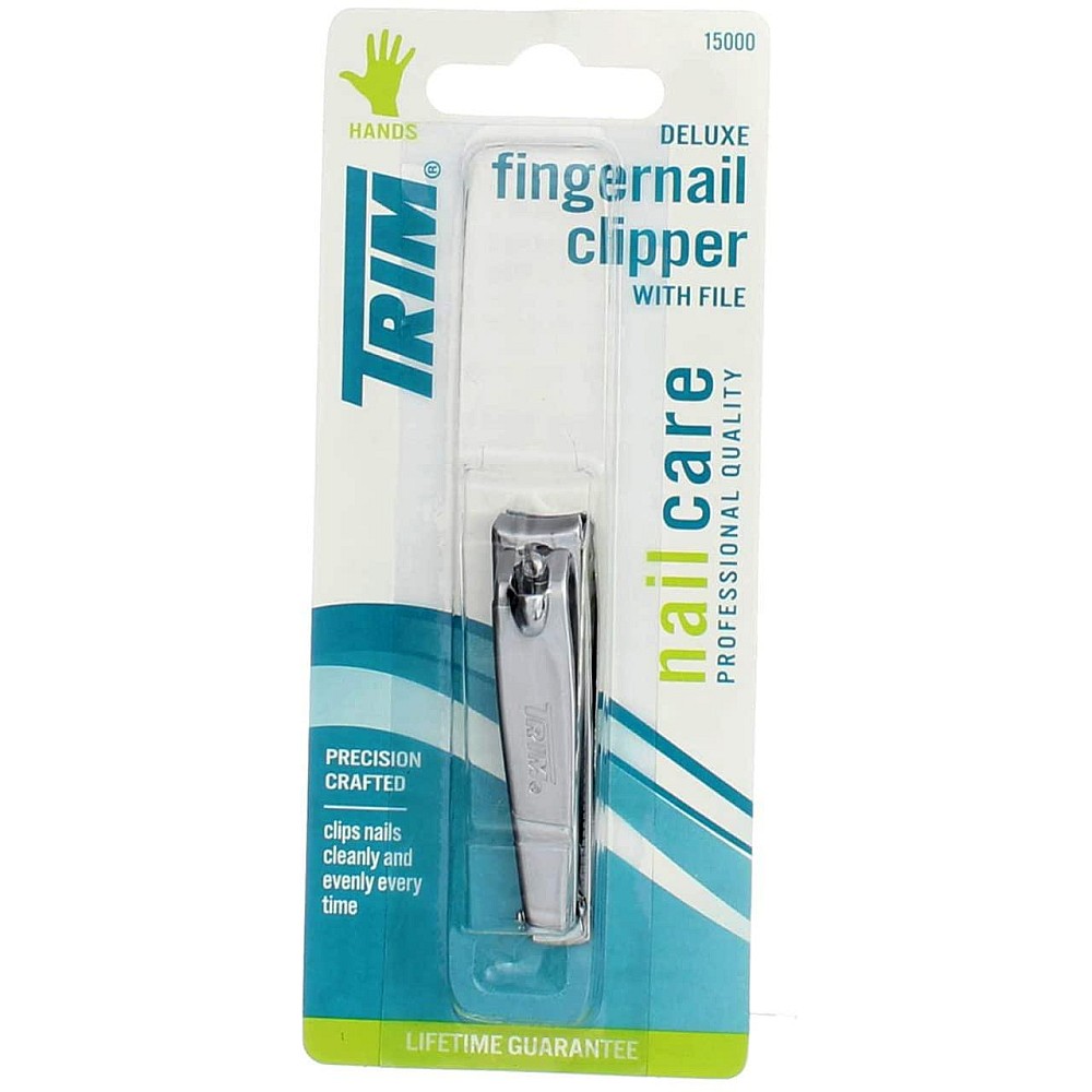 Trim Deluxe Nail Care, Fingernail Clipper With File