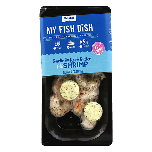 My Fish Dish Bristol Wild Garlic & Herb Butter Shrimp 7 Oz