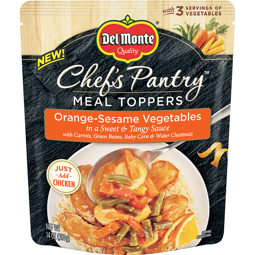 Del Monte, Chef'S Pantry, Meal Toppers in a Sweet & Tangy Sauce, Orange
