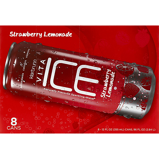 Sparkling Water, Strawberry Lemonade