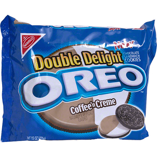 Oreo Double Delight Chocolate Sandwich Cookies, Coffee’n Creme