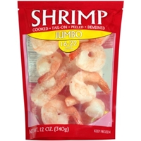 Tail-On, Peeled, Deveined, Jumbo Cooked Shrimp