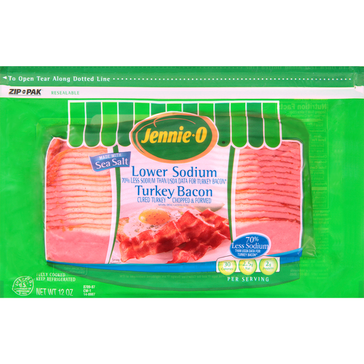 Lower Sodium Turkey Bacon, Lower Sodium Turkey