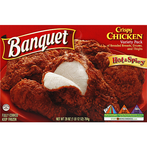 Banquet Chicken, Crispy, Hot & Spicy, Variety Pack
