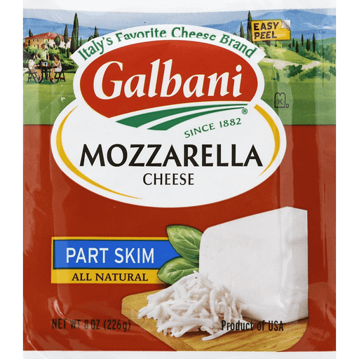 Italian Style Classic Melt & Stretch Part Skim Mozzarella Cheese, Italian Style