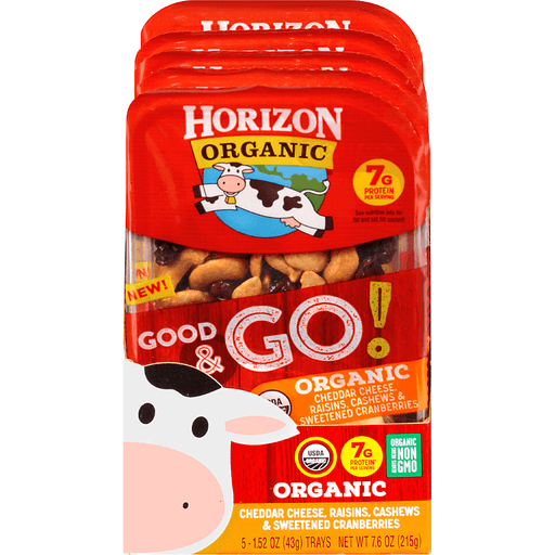 Organic Cheddar Cheese, Raisins, Cashews & Sweetened Cranberries