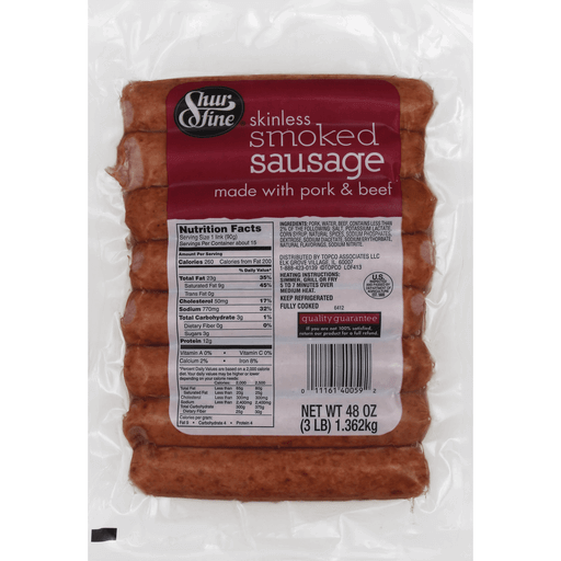 Skinless Smoked Sausage