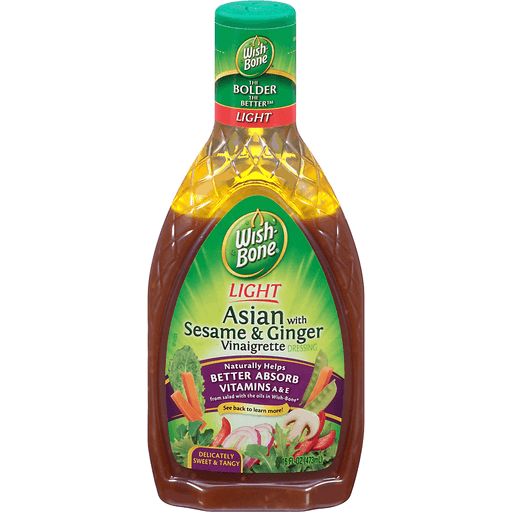 Wish-Bone, Asian with Sesame & Ginger Vinaigrette Dressing, Delicately Sweet & Tangy, Delicately
