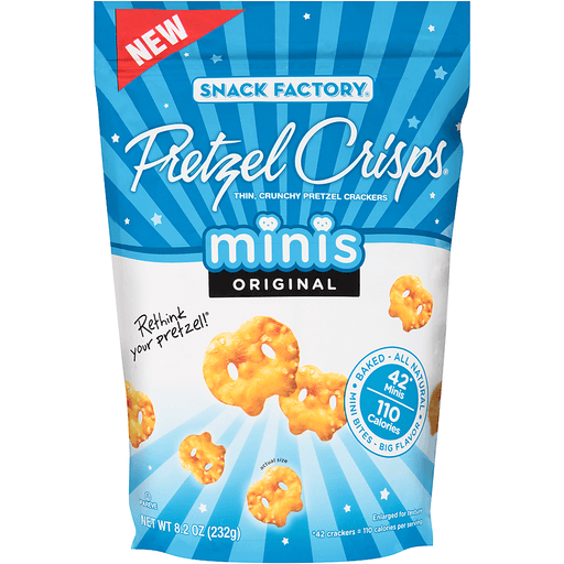 Thin, Crunchy Pretzel Crackers Minis, Original