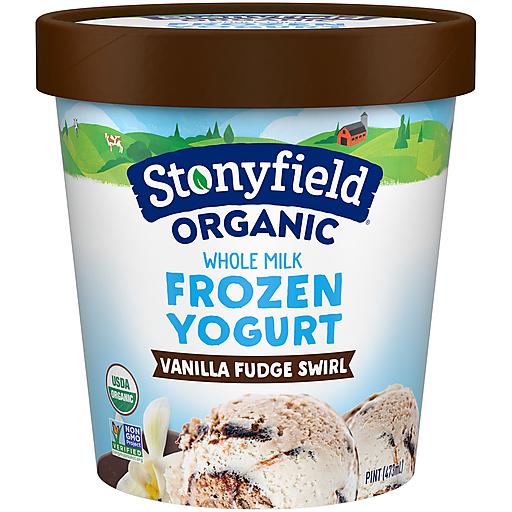 Vanilla Fudge Swirl Frozen Nonfat Yogurt, Vanilla Fudge Swirl