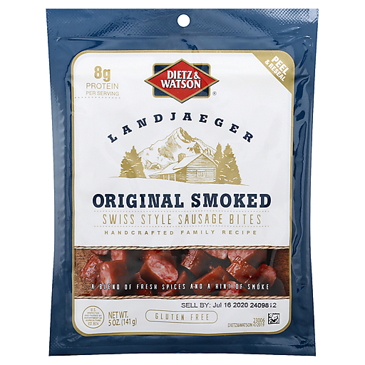 Original Smoked Swiss Style Sausage Bites, Original Smoked