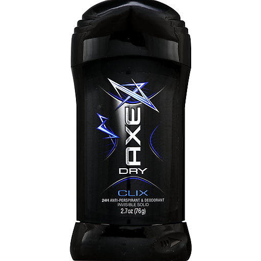 AXE Anti Perspirant & Deodorant, 24 Hour, Invisible Solid, Clix 2.7 Oz