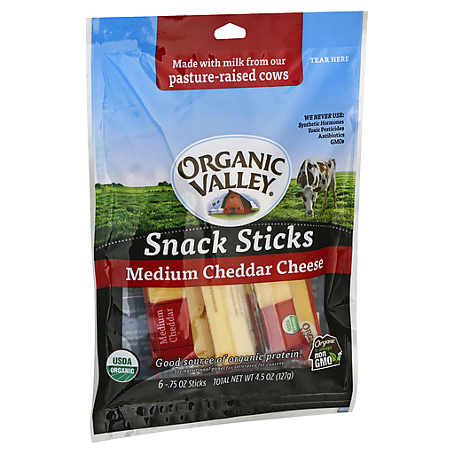 Medium Cheddar Cheese Snack Sticks, Medium Cheddar