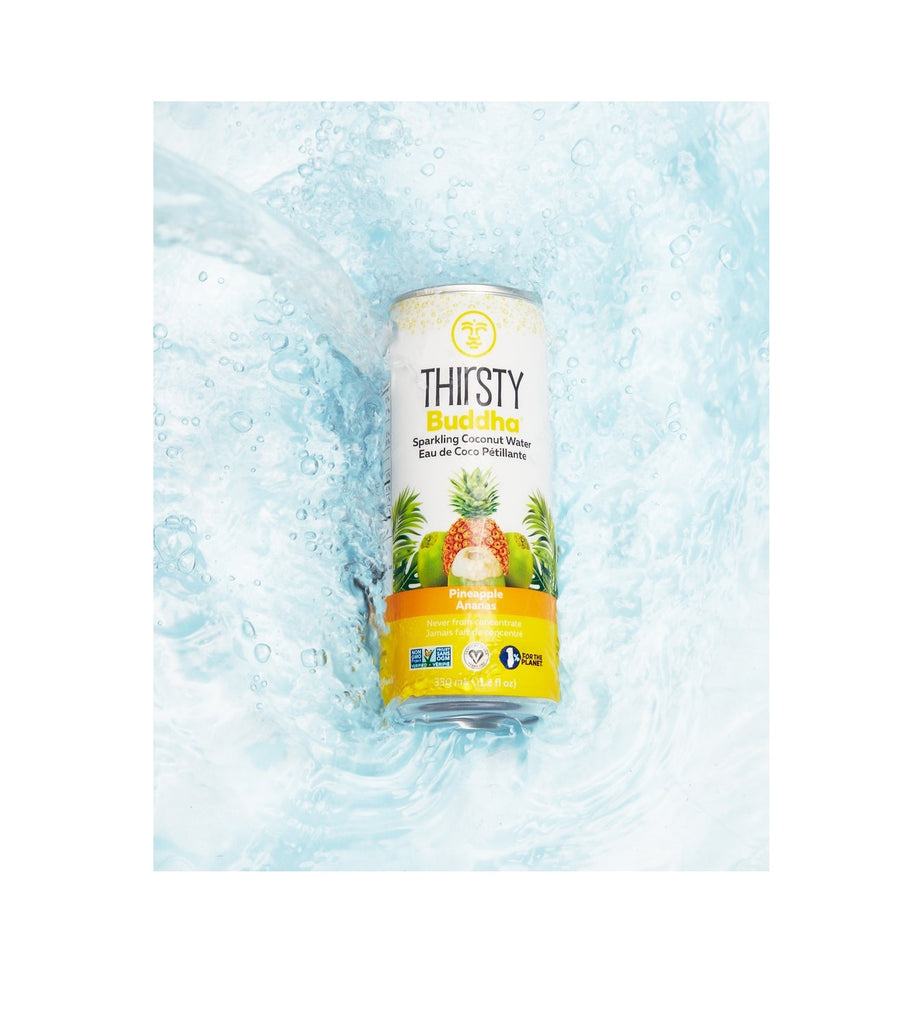 Pineapple Sparkling Coconut Water, Pineapple