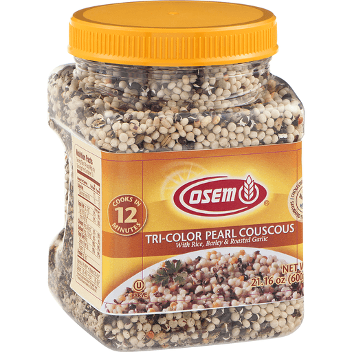 Tri-Color Pearl Couscous with Rice, Barley & Roasted Garlic, Tri-Color
