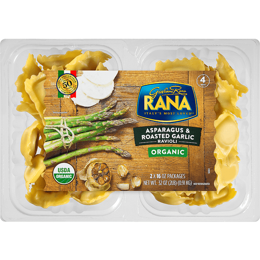 Organic Asparagus & Roasted Garlic Ravioli