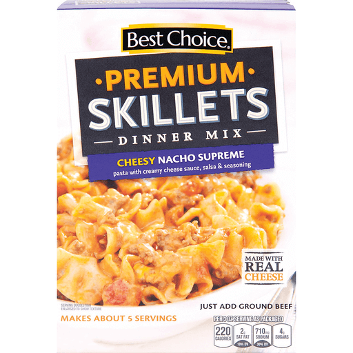 Premium Skillets Dinner Mix, Chessy Nacho Supreme