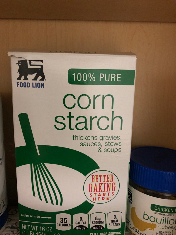 100% Pure Corn Starch