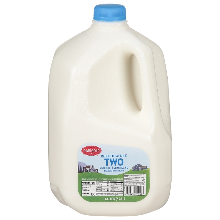2% Reduced Fat Milk