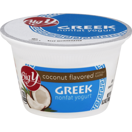 Coconut Flavored Greek Nonfat Yogurt, Coconut