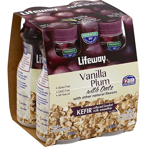 Lowfat Kefir Milk Smoothie, Vanilla Plum