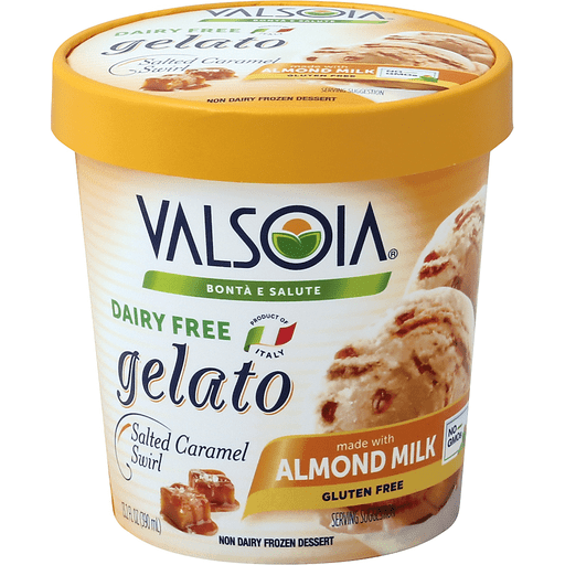 Salted Caramel Swirl Gelato Non Dairy Frozen Dessert, Salted Caramel Swirl