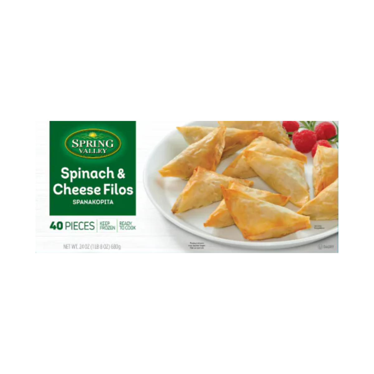Spinach & Cheese Filos Spanakopita, Spinach; Cheese