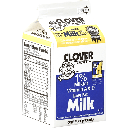 1% Low Fat Milk