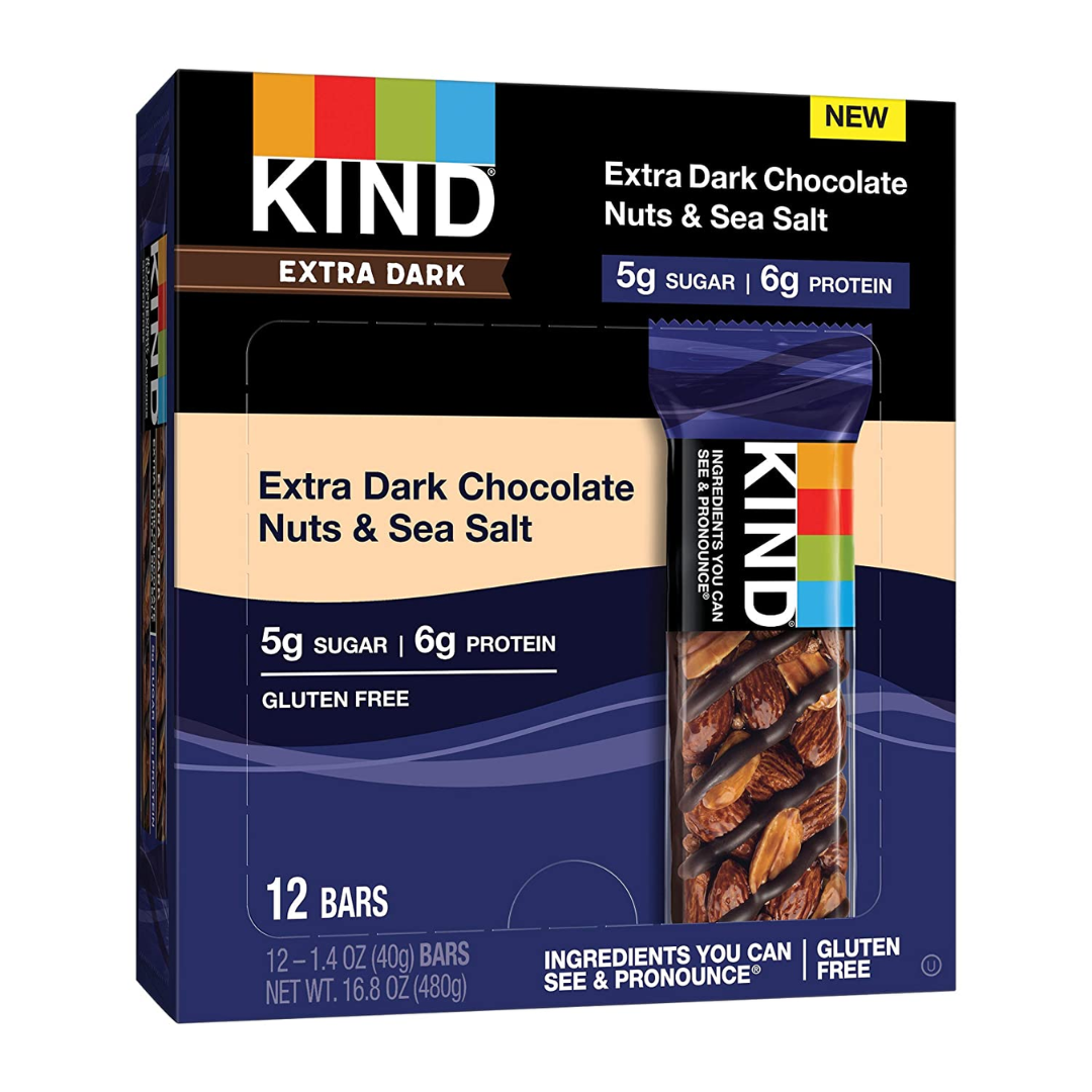 KIND Bars Extra Dark Chocolate Nuts & Sea Salt Bar
